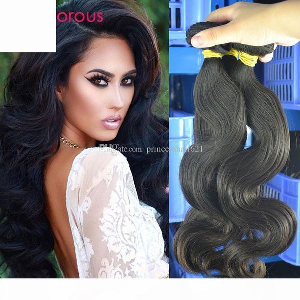 

glamorous good quality virgin malaysian human hair 3 bundles wavy hair extensions raw unprocessed brazilian indian peruvian remy hair weaves, Black