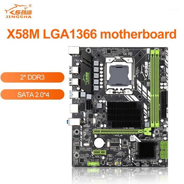 

jingsha x58m lga1366 motherboard 3.0 matx deskpci-e 16x support ddr3 ecc reg ram and deskram up to 32gb1