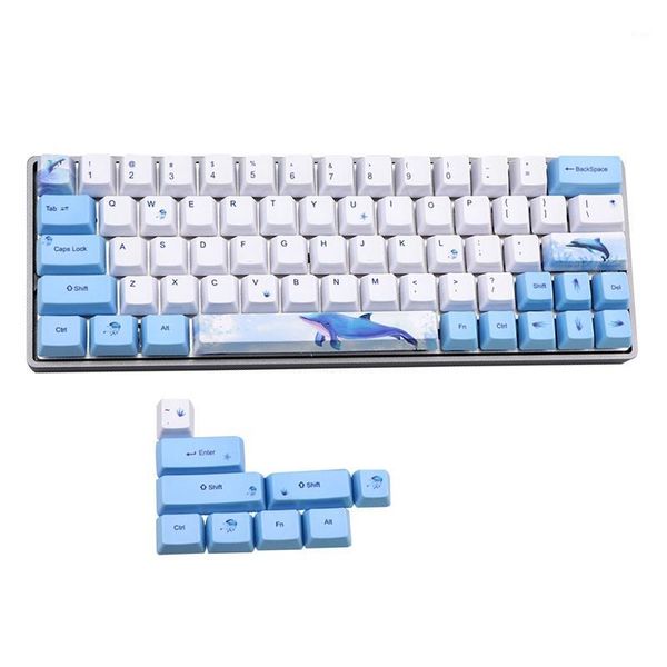 

whale keycap 60% pbt keycap set mechanische toetsenbord for voor gh60 rk61 alt61 annie gk61 gk64 dz60 keyboard1