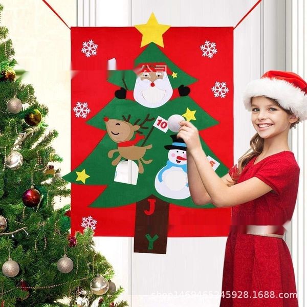 

h650s felt throwing tree game children's felt christmas tree sandbag pendant children's game christmas throwing sandbag pendant mr