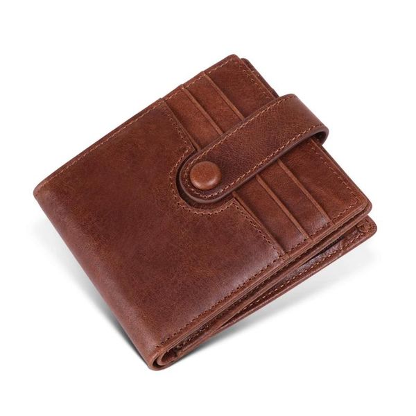 

wallets men wallet genuine leather coin pocket small vintage walet male short card holder purse men's, Red;black
