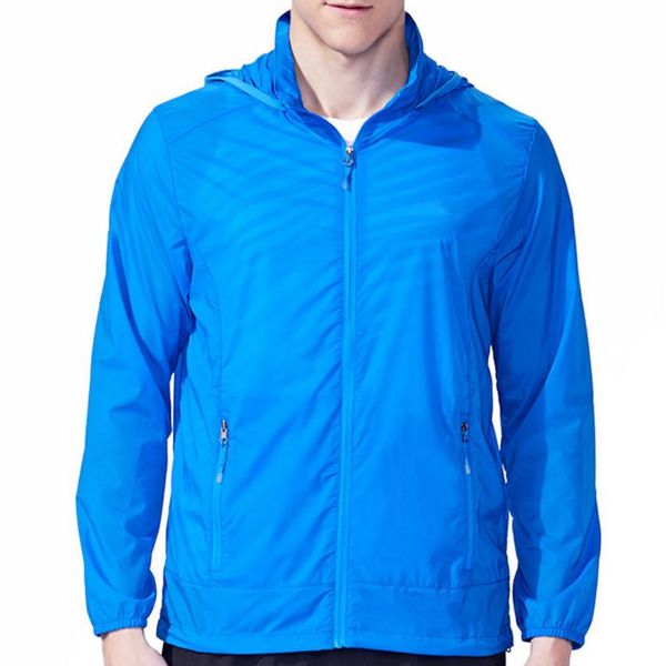 

2020 summer style sports outdoor hooded light moisture absorption skin dust coat solid color windproof waterproof coat, Tan;black