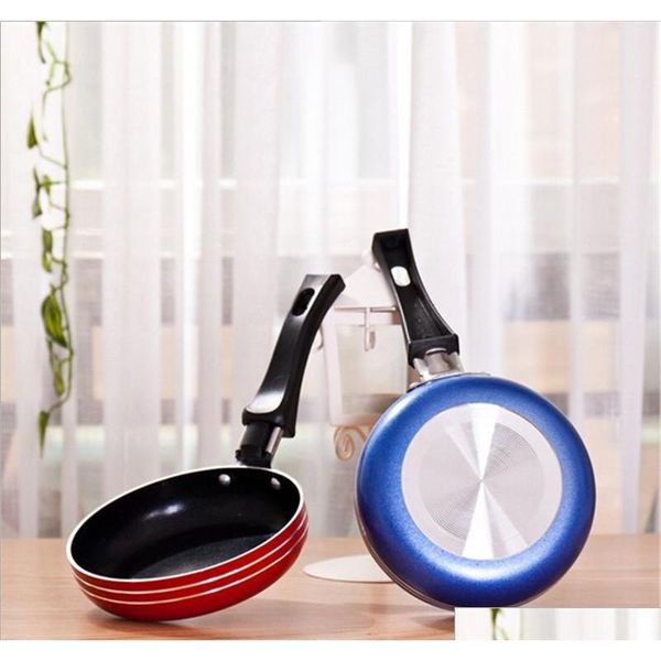 

2017 new arrive mini europe non-stick stainless steel frying pan 12.5cm fried egg pancake steak pot frying pan fry egg pan dlnoa