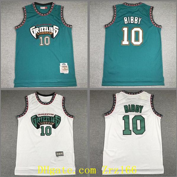 

retro men basketball memphiscity team 10 mike bibby mitchell & ness 1998-99 hardwoods classic jersey, Black;red