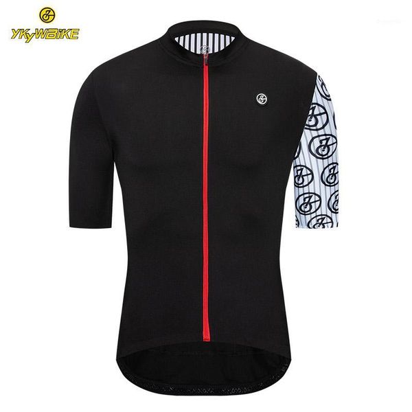 

ykywbike men cycling jersey black 2020 breathable short sleeve bike jersey camisa ciclismo cycling clothing1, Black;red