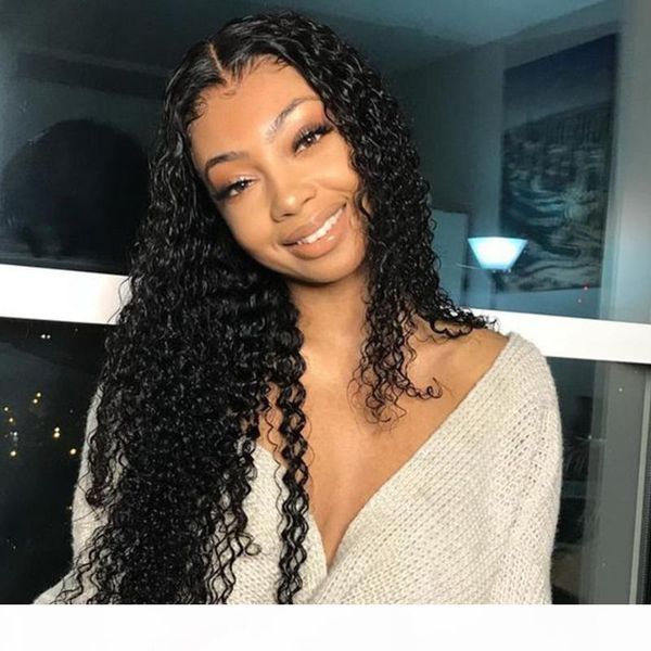 

kinky curly wig 4x4 lace closure wigs human hair 100%brazilian remy hair natural color curly wigs for black women despacito, Black;brown