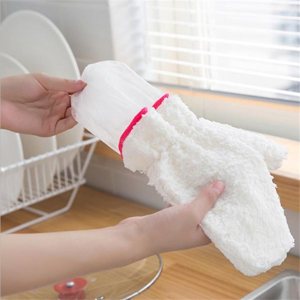 

sale kitchen scrub gloves bamboo fiber cleaning gloves kitchen accessories brush bowl degreasing waterproof gloves gadgets.75z wmtpsk