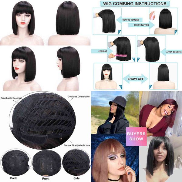 

hair synthetic wigs cosplay stampedglorious synthetic wigs short bob black/pink bangs for women heat resistant fiber hair cosplay wig brizil