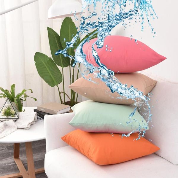 

cushion/decorative pillow custom 40*60/35*50/30*45cm polyester twisted waterproof solid dyed cushion cover ht-ptwdc-al