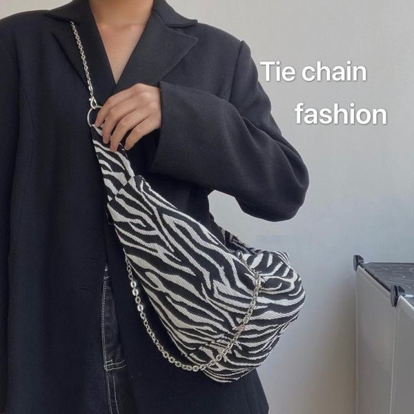 

totes zebra pattern crossbody bags for women 2021 vintage shoulder retro solid ladies small dumplings pack handbag female