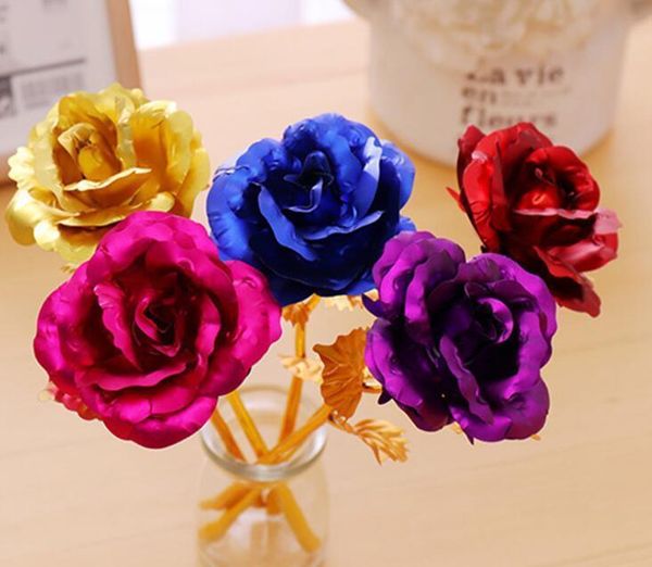 

christmas day gift 24k gold foil plated rose creative gifts lasts forever rose for valentine jllvhl bdefight