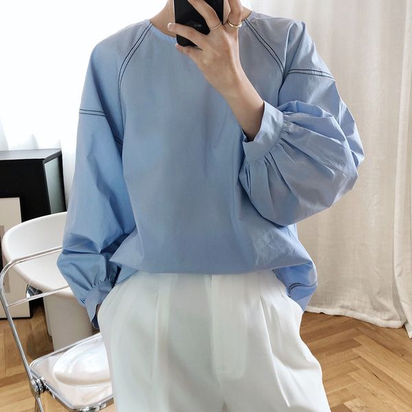 

2021 new sleeve fashion white chic for blouse boho elegant women spring shirt 0s27