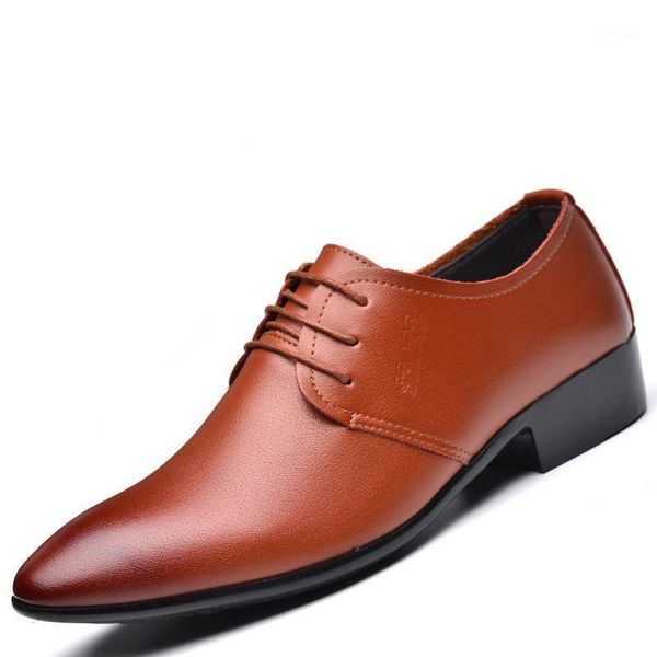 

business shoes male suits male leather classic shoes fashion lace1, Black
