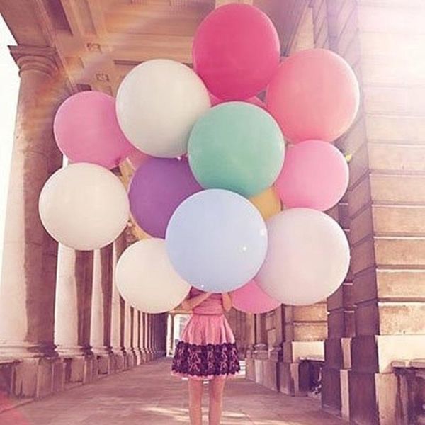 

1pc 36inch 25g 90cm latex ballons clear helium inflated large balls birthday party decoration wedding baby shower supplies