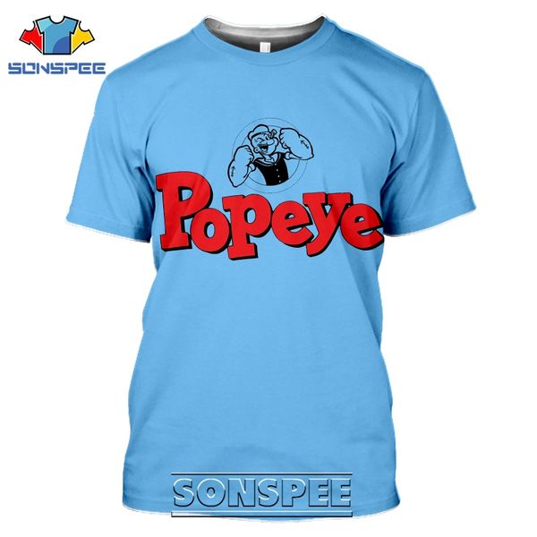 

popeye cartoon gym 3d print shirts anime harajuku horror men clothing
