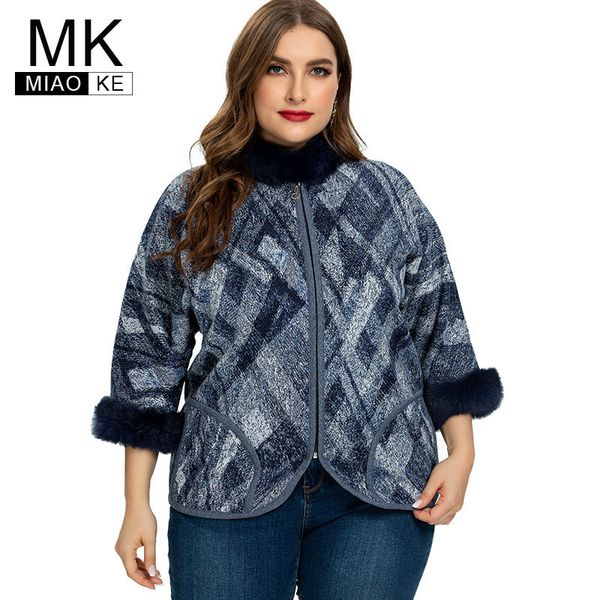 

autumn womens plus size jacket fashion ladies vintage elegant coat 4xl 5xl 6xl 201112, Black;brown