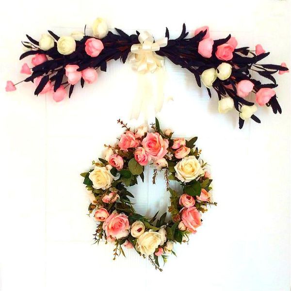 

floral simulation flower set simple living room pink decorative floral ornaments decorative flowers silk flowers flower1