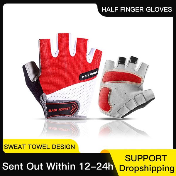 

kyncilor cycling clothing summer cycling gloves shock absorption pad breathable mtb glove hiking bike gloves for sport jllmzj nana_home, Black