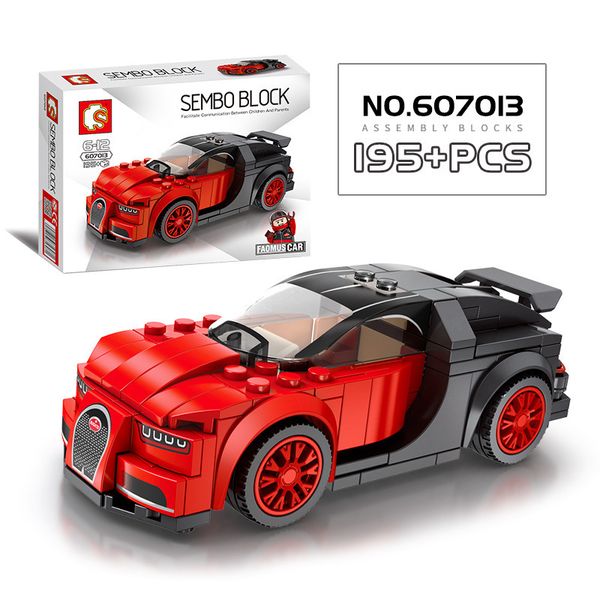 

2020 model building racing blocks children's small particle puzzle assembled sports car model toys birthday gift for boys and girls