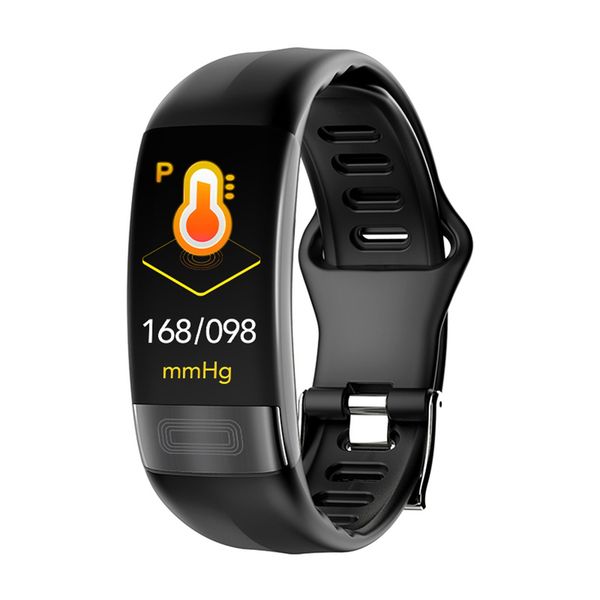 

p11 color screen smart bracelet ecg+hrv ecg blood pressure monitoring sports ip67 waterproof usb charging watch for m