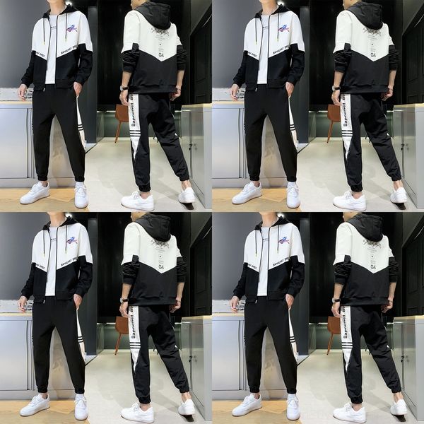 

c0rro мужская толстовка и спорт suitspring фуфайки осень стиль моды молодость корейский мужской одежды suitcasual для детей младшего и старш, Black