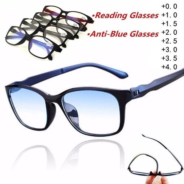

blue new reading presbyopic glasses men anti eyeglasses antifatigue computer eyewear +0.0 +1.0 +1.5 +2.0 +2.5 +3.0 +3.5 +4.0