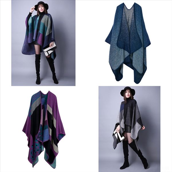 

shf9p pashmina silk scarf yellow womens scarf scarf wrap scarves season scarfs neck shawl letter pattern thicken long woman, Blue;gray