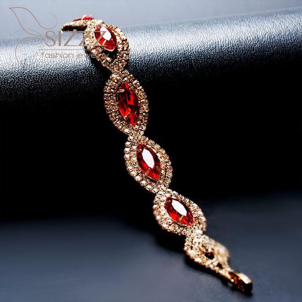 

charm bracelets 2021 european and american fashion rhinestones shiny simple crystal bracelet&bangles for women1, Golden;silver