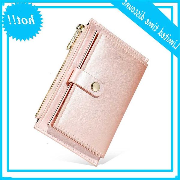 

pearl butter laser women ladies short rits portfolios for girls wallet holder, Red;black