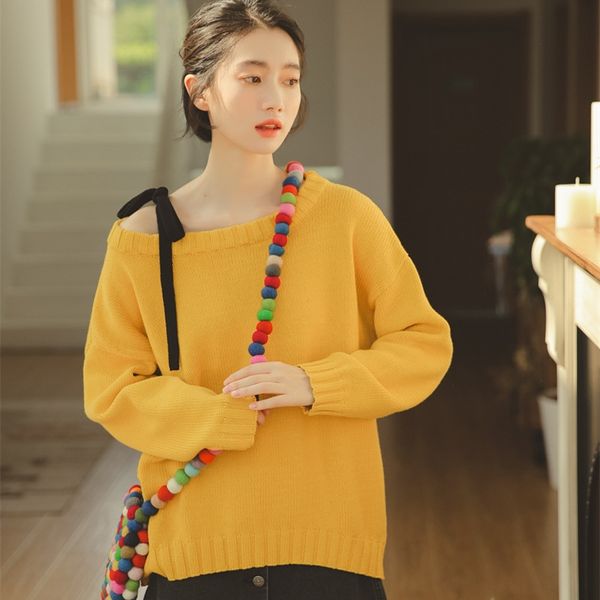 

дно вязания 2020 новая корейская версия женщин ленивого бинт случайного универсальной осень дно вязание осень 2020 новая корейская versi жен, White;black