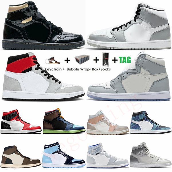 

air jumpman 1 travis scotts dark mocha pink digital womens mens basketball shoes 1s unc twist obsidian retro sneakers trainers eur 47