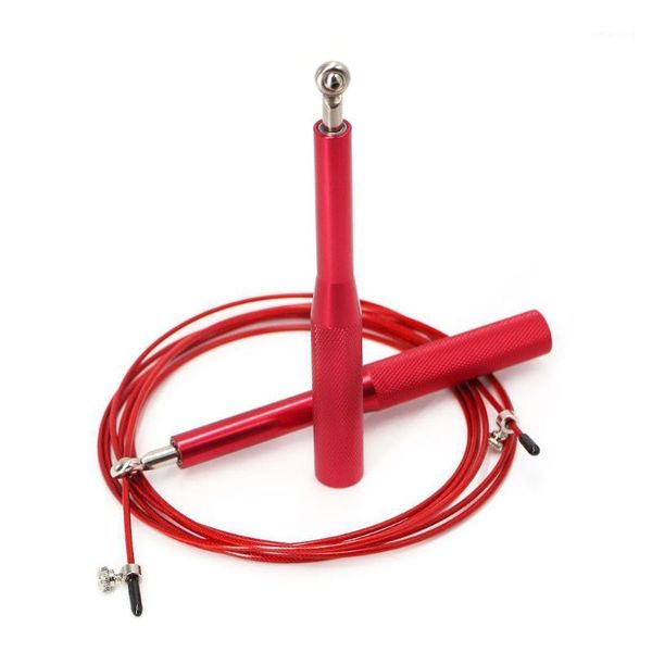 

jump ropes speed bearing skipping rope aluminum handle metal fitness equipemnt1