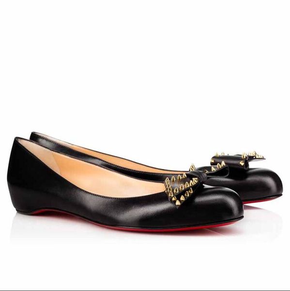 

popular summer brands women's red bottom marcia ballalarina round toe ballerinas nude black wedding party ladies walking shoes eu35-43