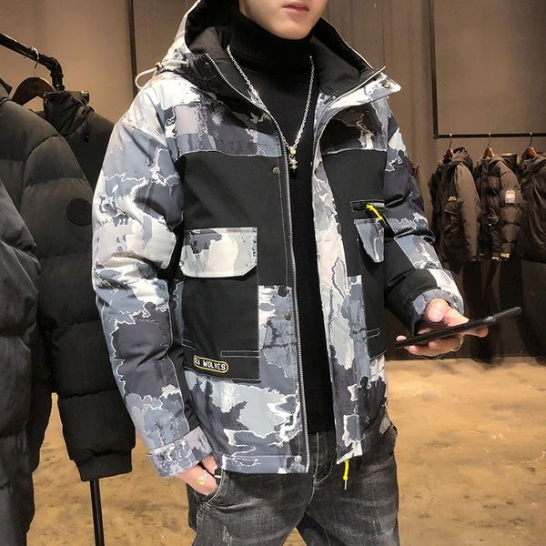 

b1v2 heating size coat winter men039;s smart usb abdominal back electric long warm down cotton plus sleeve down jackets mens jackets and coa, Black