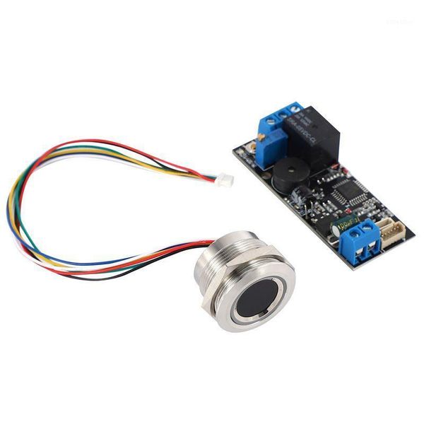 

k202 dc12v low power fingerprint control board + r503 fingerprint module round recognition module1