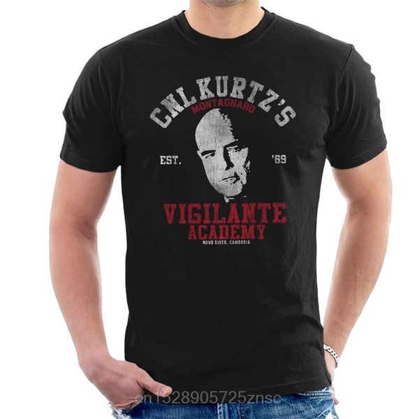 

printed 2020 camiseta colonel kurtz vigilante academy apocalypse now men's t-shirt masculina camiseta sport hooded sweatshirt hoodie