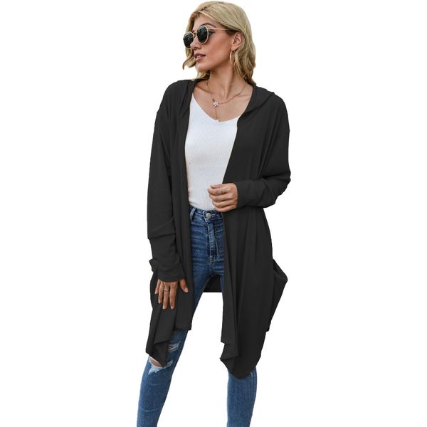 

clothes winter 2021 new solid sleeve warm and trench women's coat y3ks, Tan;black