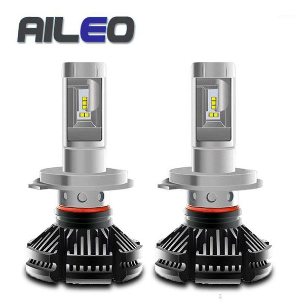 

aileo 2 pcs auto headlight h4 led high low beam h1 h3 h7 6000lm h8 h9 h11 9005 9006 12v 24v led headlight bulb super bright1