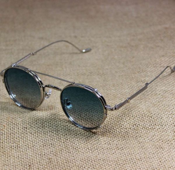 

metal clip new round frame double polarized sunglasses uv sunglasses optical glasses for men and women, White;black