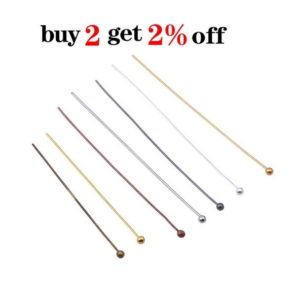 

200pcs lot 16 20 25 30 40 50 mm gold metal ball head pins for diy jewelry making head pins findings dia f sqcjrg, Gray