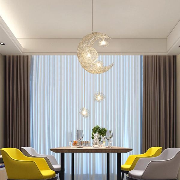

modern pendant light moon star led pendant lamp bedroom hanglamp kitchen fixture lighting lustre children kids room nordic lamps