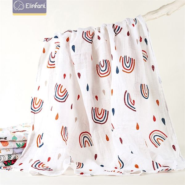 

elinfant muslin cotton swaddles washable for newborn baby blankets black & white gauze bath towel hipping y201009