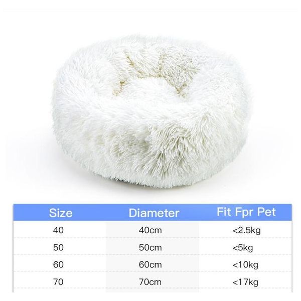 

small50cm long plush super soft pet bed kennel dog round cat winter warm sleeping bag puppy cushion mat portab wmtana bdenet