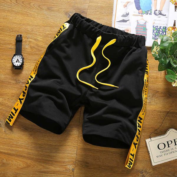 

capris pants korean summer men's leisure sports shorts, White;black