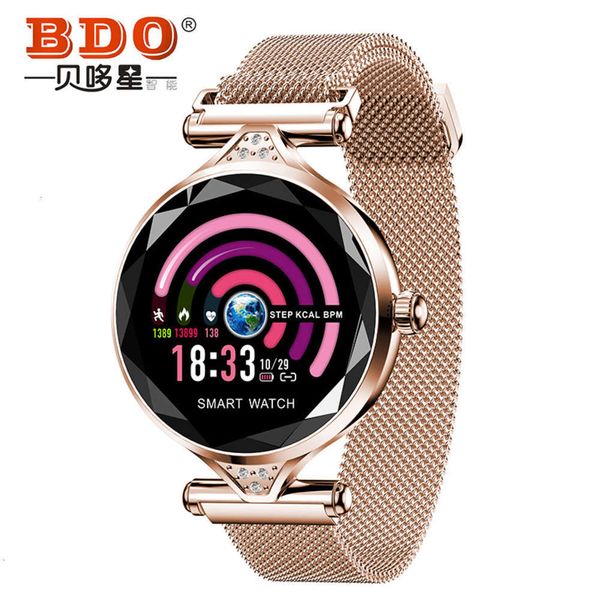 

heart rate and blood prsure exercise monitoring of bedoxin h1 intelligent bracelet with circle color