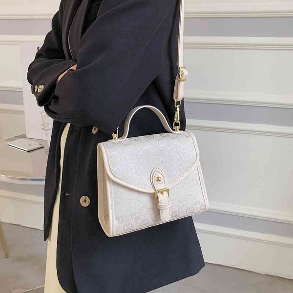 

purse lock printing hand autumn new signature sling shoulder messenger small square women's bag