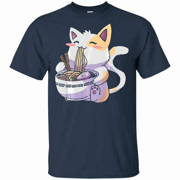 

ramen cat tshirt kawaii anime tee японский подарок black navy летняя мода лето стиль фитнес марка толстовка с капюшоном толстовка мужчины те