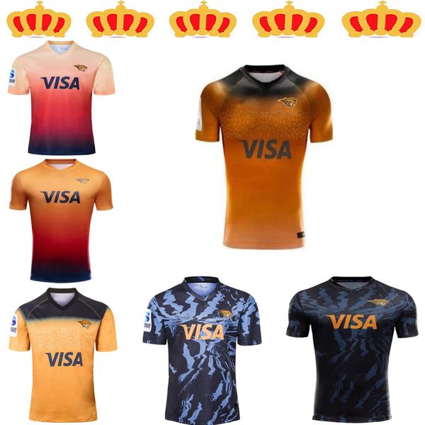 

19 20 21jaguares home away rugby jerseys league shirt jaguars leopard shirts jaguares jersey, Black;yellow