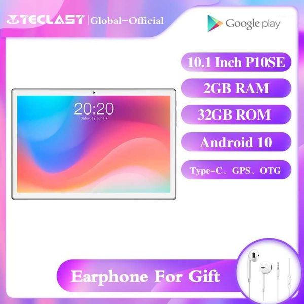

tablet pc teclast p10se 10.1" andriod10 1280*800 sc7731e quad-core 1.3ghz 2gb ram 32gb rom dual camera dbs+gps type-c pc1