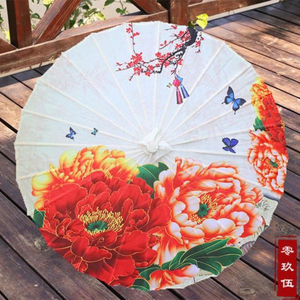 

women umbrella silk outdoor japanese cherry blossoms ancient dance wedding decorative umbrella chinese style oil paper umbrella wmtskw